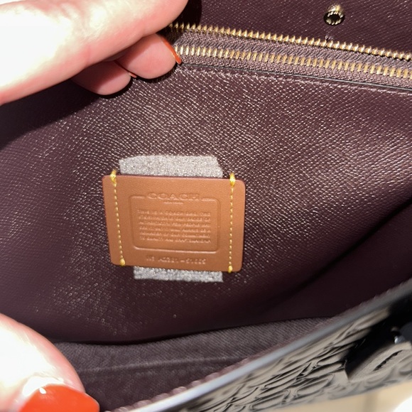 Coach Charlie Carryall in Signature Black Leather NWT - Picture 9 of 11